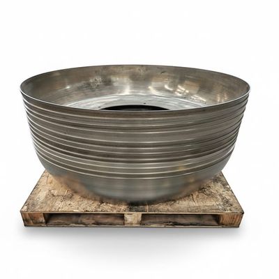 High-strength 1000mm centrifugal disk manufactured in SUS304 stainless steel using precision metal spinning, ideal for automatic feeding and automation equipment. Features consistent forming quality and excellent durability.