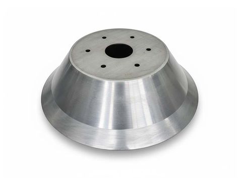 Durable carbon steel hopper for agricultural machinery, manufactured by high‑strength metal spinning for excellent forming consistency. Ideal for mass production with competitive pricing, stable performance, and reliable structural strength.